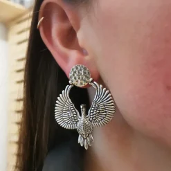 Boucles d'Oreilles Puces Aigle
