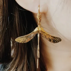 Boucles d'oreilles Samare Dorées