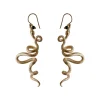 Boucles d'Oreilles Snake Dorées