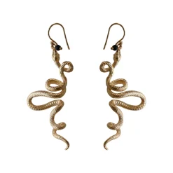 Boucles d'Oreilles Snake Dorées