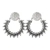 Boucles d'oreilles Soleil Argentées