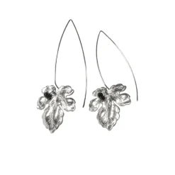 Boucles d'Oreilles Tige Feuilles de Figuier