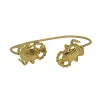 Bracelet 2 Mini Scarabées doré