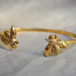 Bracelet Double Little Bee Doré
