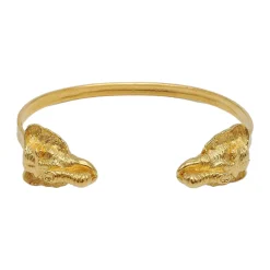 Bracelet Double Éléphant Doré