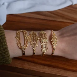 Bracelet Jonc Little Baroque Doré