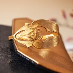 Bracelet Long Scarabée Doré