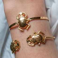 Bracelet Mini Scarabée doré