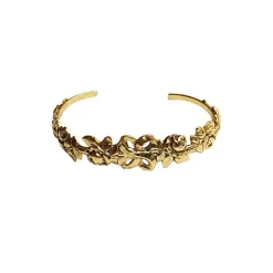 Bracelet Noeud de Fleurs Doré