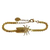 Bracelet Petite Cigale Cica Doré