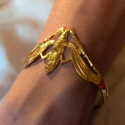 Bracelet Scarabée Ailée Doré