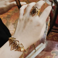 Bracelet Scarabée Doré