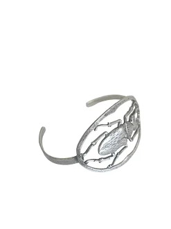 Bracelet Scarabée Maddie argenté