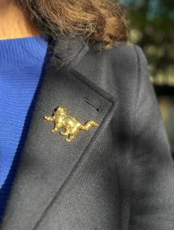Broche Chat Dorée