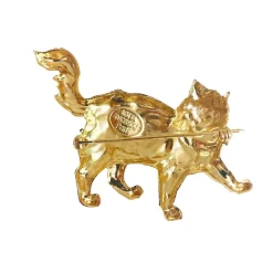 Broche Chat Dorée