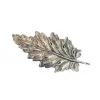 Broche Feuille Argentée
