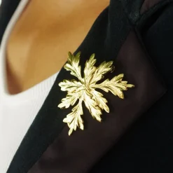 Broche Flocon Dorée