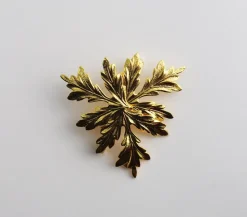 Broche Flocon Dorée