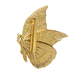 Broche Papillon Dorée