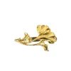 Broche Petit Gingko Dorée