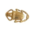 Broche Scarabée Oscar Dorée