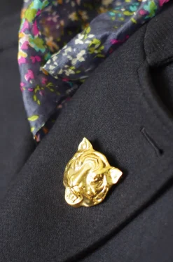 Broche Tigre Dorée