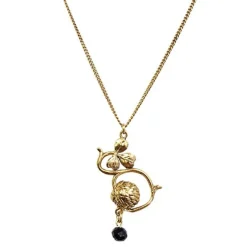 Collier Bouton en Fleur Doré