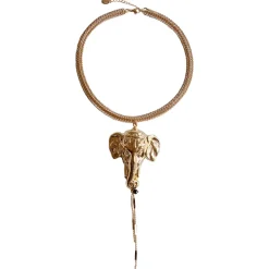 Collier Elephant Doré