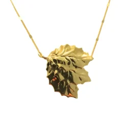 Collier Feuilles Austine Doré