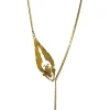 Collier Long Scarabée Doré