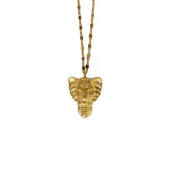 Collier Éléphant Doré