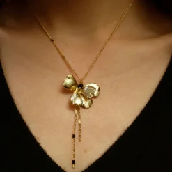 Collier Pansy Doré