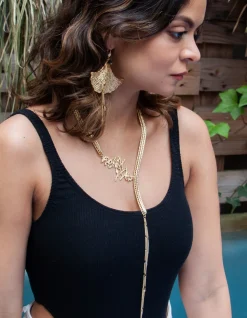 COLLIER PLASTRON SEAWEED DORE