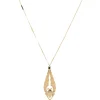 Collier Sautoir Long Scarabée Doré