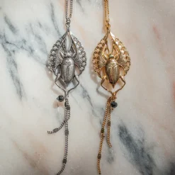 Collier Scarabée Volant