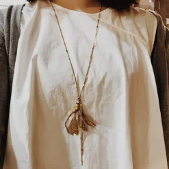Sautoir Libellule Chloé Doré